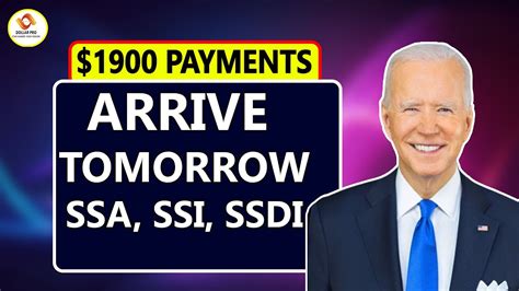 1900 Payments Arrive TOMORROW For Social Security Beneficiaries SSA