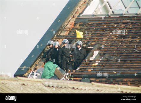 A 25-day prison riot and rooftop protest at Strangeways Prison in ...