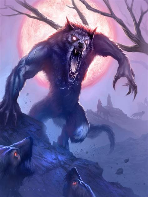 Monsters Werewolf Night Moon Roar Hd Phone Wallpaper Rare Gallery