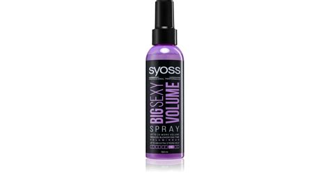 Syoss Big Sexy Volume Spray Para Volume Uso De Secador Notino Pt