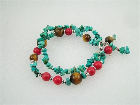 China Handmade Jewelry Coral Turquoise Bracelet Bangle Colourful