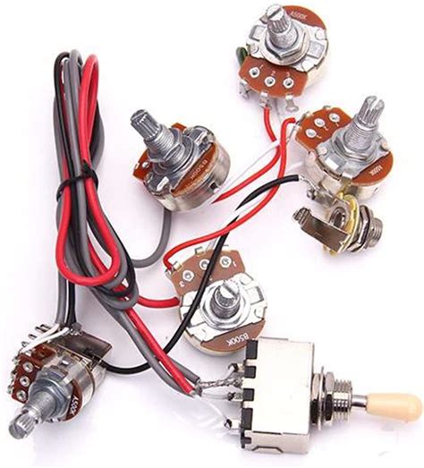 Guitar Prewired Harness Pc Electric Guitar Wiring Harness Kit V T Pot