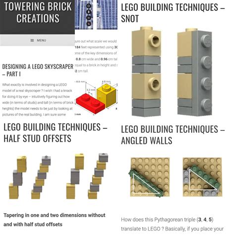 New blog discussing various building techniques : r/lego