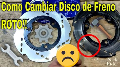 Cambio De Disco De Freno Trasero TVS Apache YouTube