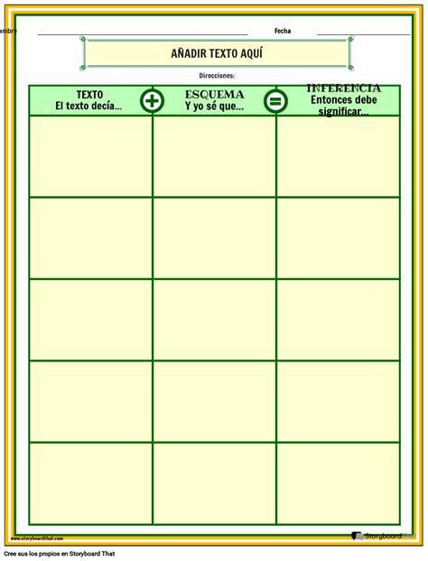 Organizador Gr Fico De Inferencias Storyboard Por Es Examples