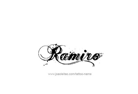 Ramiro Name Tattoo Designs