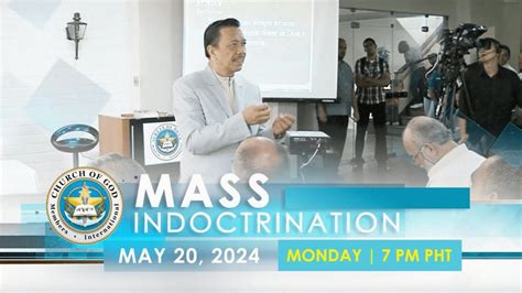 Tuklasin Ang Mga Aral Ng Panginoong Jesucristo Sa Mcgi Mass Indoctrination May 20 2024 7 Pm