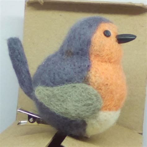 Robin Christmas Decorneedle Felted T Ooak New Yearwool Etsy