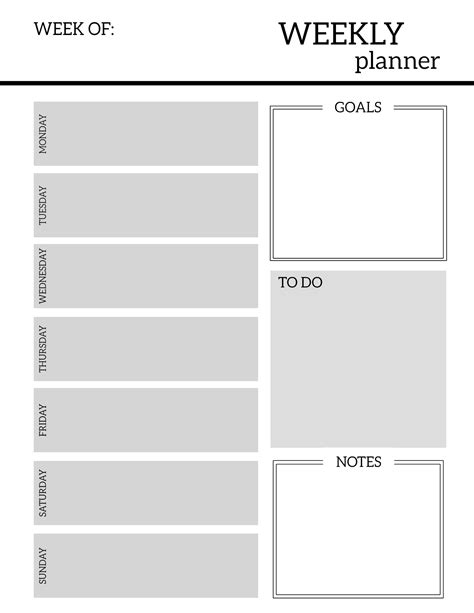 Free Printable Weekly Planner Pages Paper Trail Design Weekly