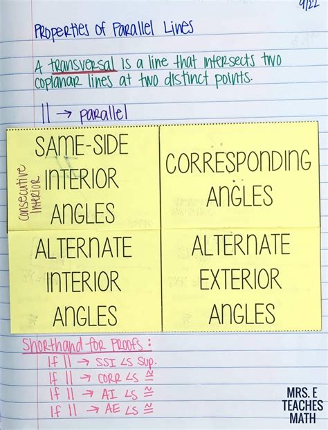 Geometry Parallel Lines