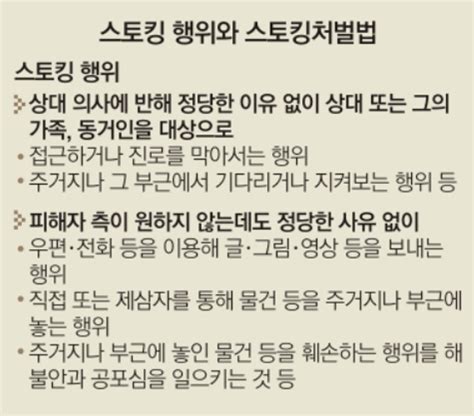 스토킹처벌강화법 10월 21일부터 본격실시