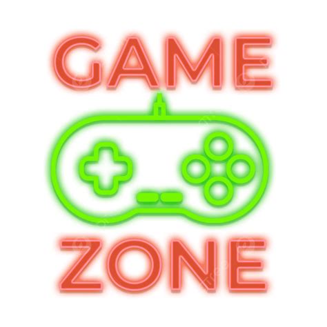 Game Zone Neon Red Green Light Console Joystick Led Png Transparent