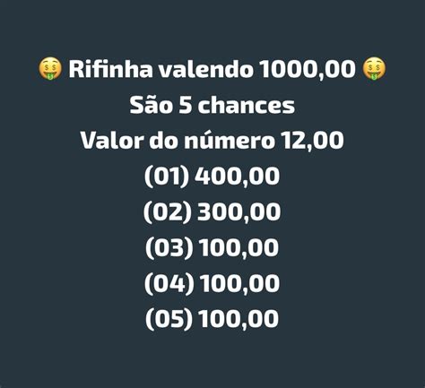 Rifa Valendo 1000 00