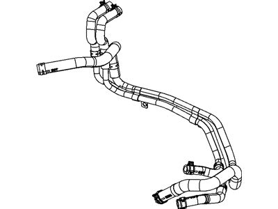 55037833AG Genuine Mopar Hose Heater Supply And Return