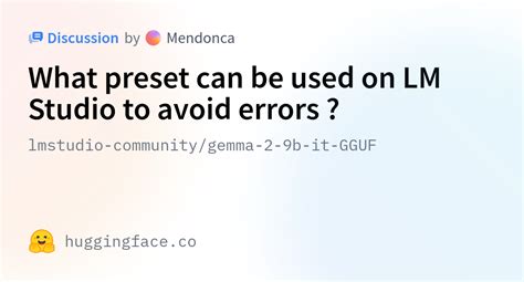 Lmstudio Community Gemma B It Gguf What Preset Can Be Used On Lm