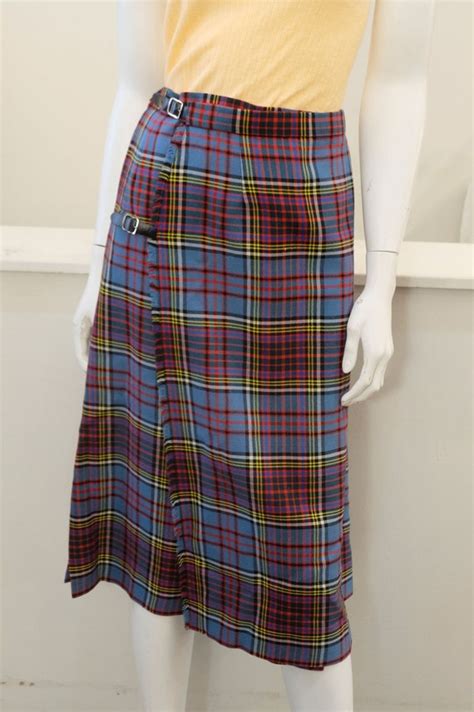 S Vintage Plaid Skirt Kiltmaker Group Russell Re Gem