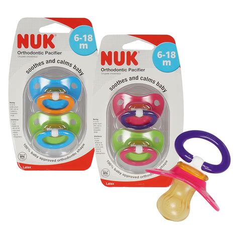 2 Pack Nuk Pacifier Size 2 Assorted Colors Walmart