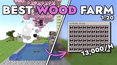 Best Automatic Wood Farm Minecraft Java Wood Logs Per