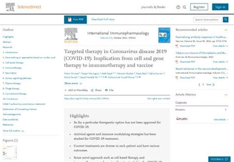 Targeted therapy in Coronavirus disease 2019 (COVID-19): Implication ...