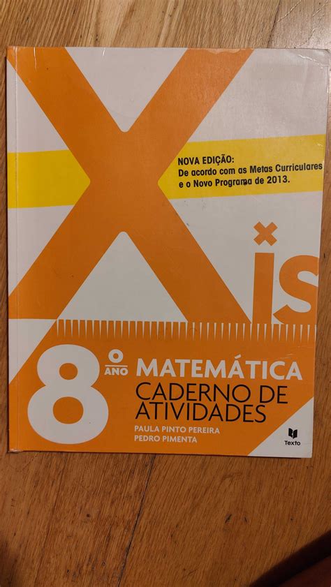 Livro de actividades matemática 8ano Xis 8 Loures OLX Portugal