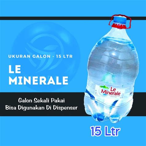 Air Mineral Le Minerale Galon Isi Liter Kemasan Satuan Lazada