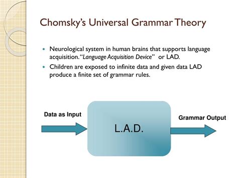 Universal Grammar Theory First Language