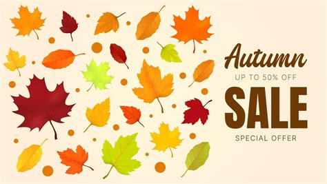 Autumn sale banner. Fall design background. 11164084 Vector Art at Vecteezy