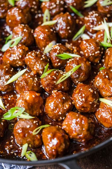 Honey Garlic Meatballs Recipe Dinner Then Dessert