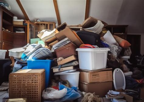 Premium AI Image | Hoarder room packed with boxes electronics business equipment