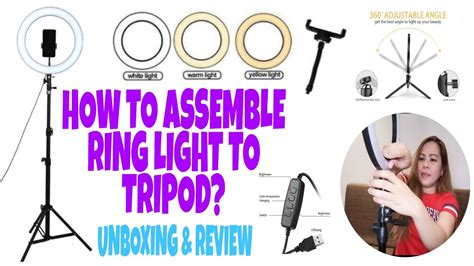 HOW TO ASSEMBLE RING LIGHT TO TRIPOD UNBOXING RING LIGHT Kahren Vlog