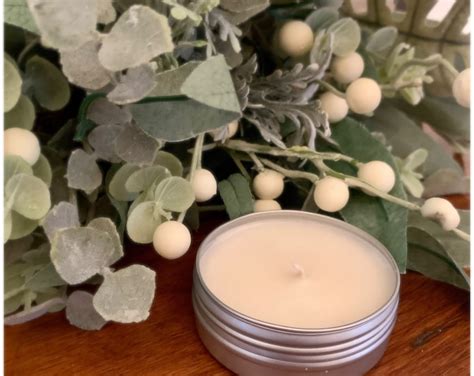 Soy Candle In 2 Oz Tin Made With 100 Soy Wax Over 30 Etsy