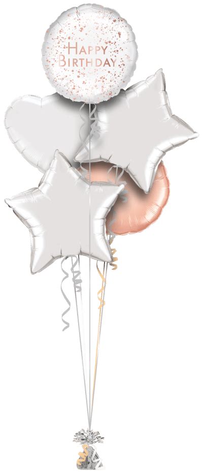 Rose Gold Sparkle Balloon Delivery Balloon Monkey