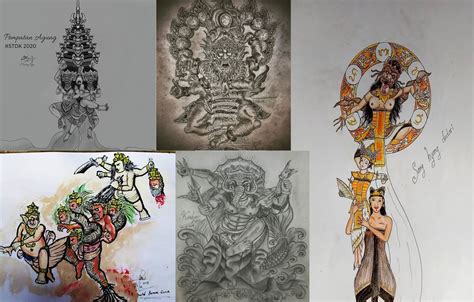 Sketsa Gambar Bali Pulp