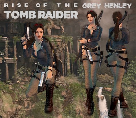 Rise Of The Tomb Raider Grey Henley Outfit By Shabaobab Day21