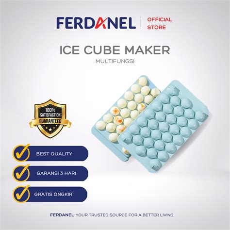 Jual FERDANEL Cetakan Es Batu Bulat 33 Lubang Tempat Pencetak Ice Cube