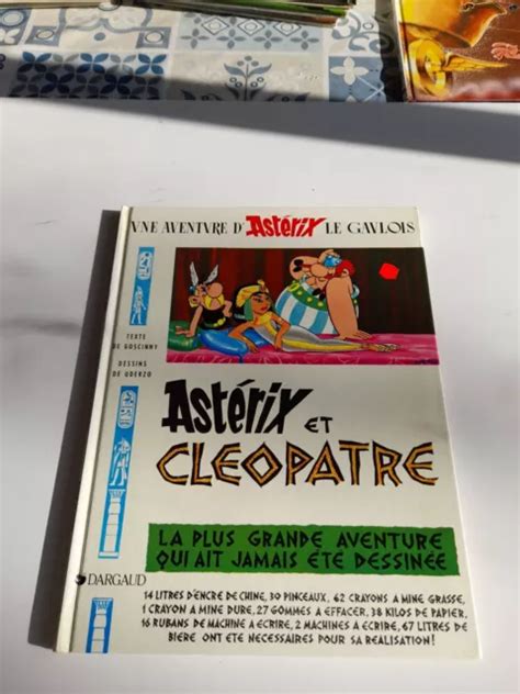 UDERZO ASTÉRIX et Cléopâtre chez Dargaud réédition Dl Avril 1988