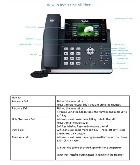 How To Use A Yealink Phone Imaging Associates It Support Portal