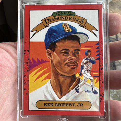 Ken Griffey Jr Donruss Diamond Kings Error On Back Ebay