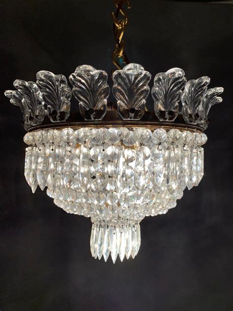 Proantic Lustre Corbeille Maison Baccarat