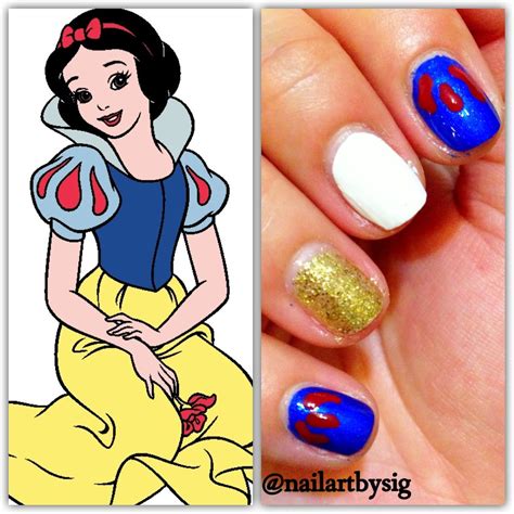 Pin By Sigourney Nuñez On Disney Nails Nail Art Disney Snow White