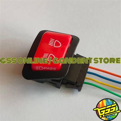 Jual Saklar Pass Beam Tombol Dimmer Pass Honda Pin Soket Saklar