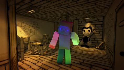 Bendy And The Ink Machine Minecraft Wallpaper