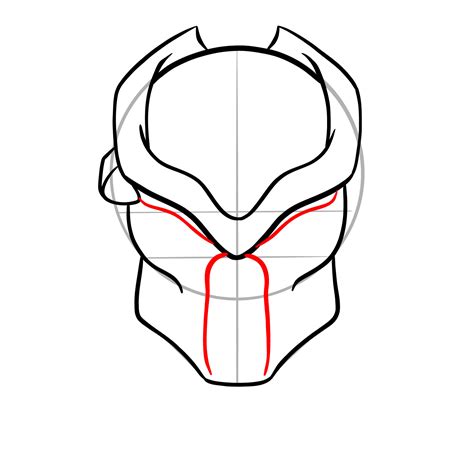 How To Draw A Predator Mask Step By Step Guide