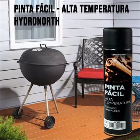 Tinta Spray Alta Temperatura Preto Fosco 400ml Caixa C 4 Und R 144 Em