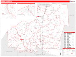 Oswego County, NY Map Book (Red Line Style)