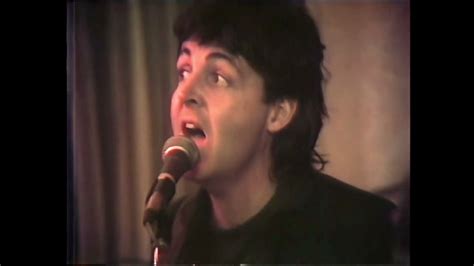 Paul McCartney Coming Up Rehearsal At Lower Gate Farm 1979