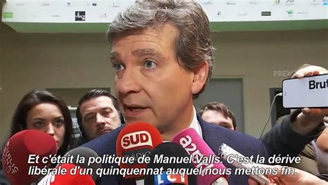 Montebourg soutient Hamon contre la dérive libérale de Valls Vidéo