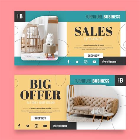 Premium Vector Furniture Sale Banner Template