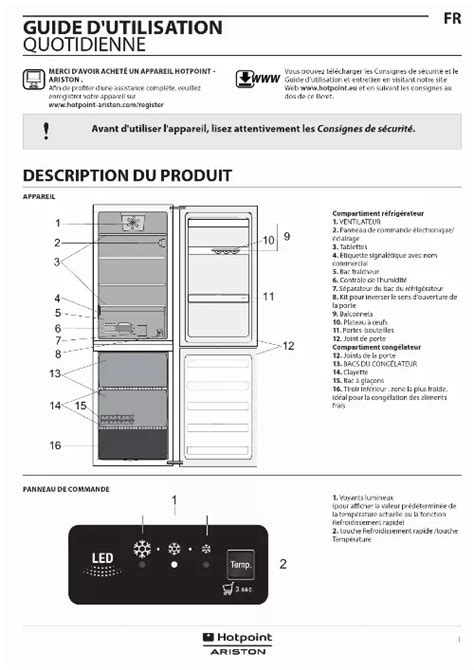 Pi Ces D Tach Es R Frig Rateur Hotpoint H A Esbh Trouver Une Solution