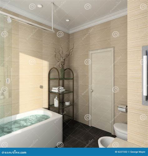 D Render Modern Interior Of Bathroom Stock Photo Image Of Furniture